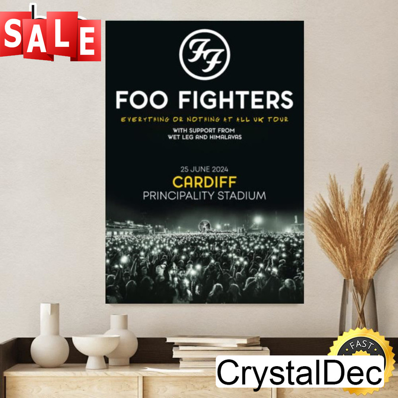 Foo Fighters Everything Or Nothing At All 2024 Uk Tour Cardiff Principality Stadium - 25 June 2024 Canvas.jpg