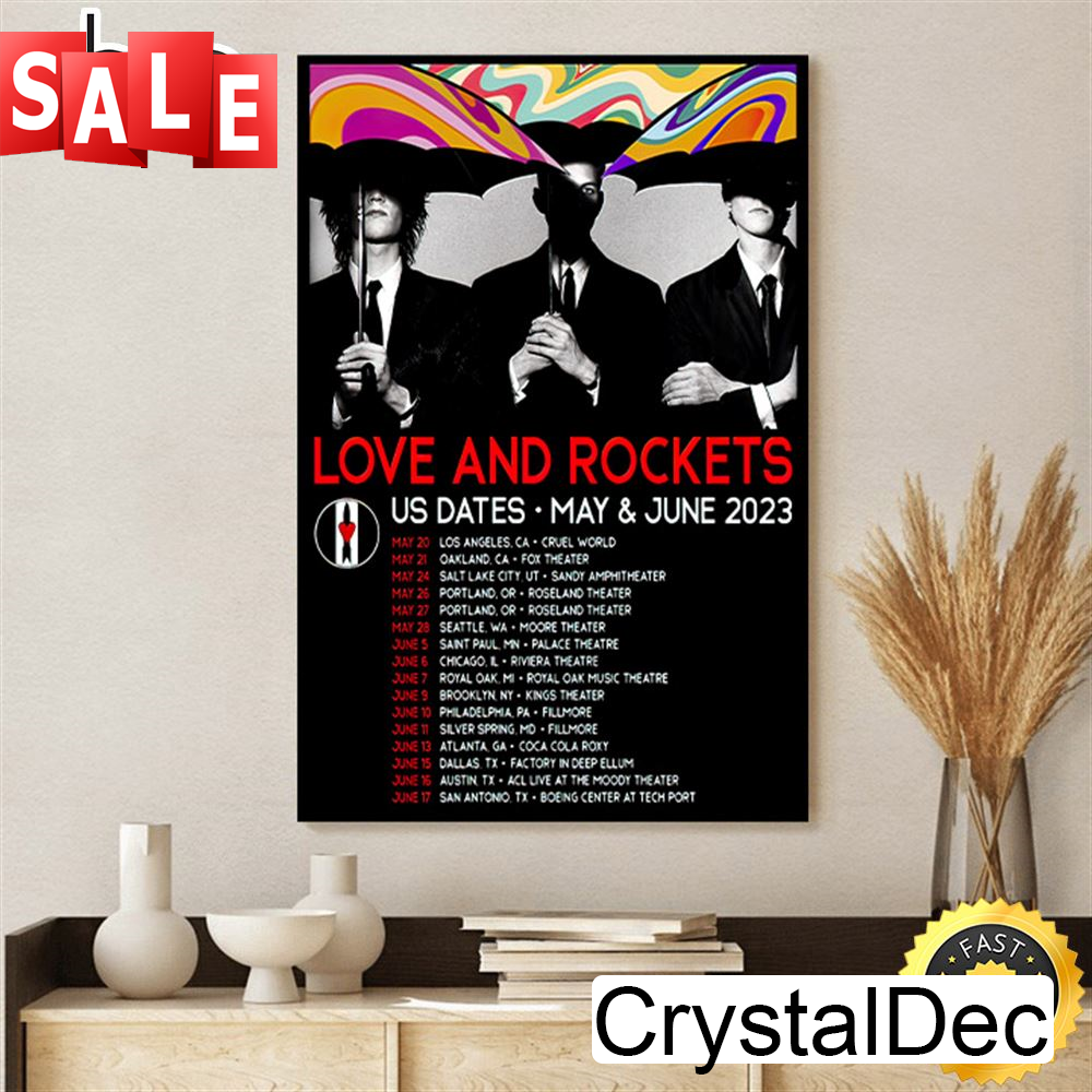 Love And Rockets To Conduct First US Tour In 15 Years Announce Vinyl Reissue Of Fifth Album Poster Canvas.jpg