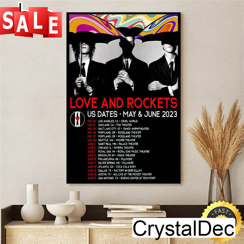 Love And Rockets To Conduct First US Tour In 15 Years Announce Vinyl Reissue Of Fifth Album Poster Canvas.jpg