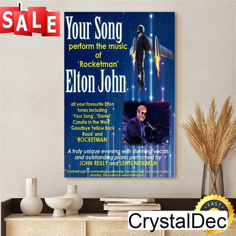 Young Elton - A Celebration Of The Songs Of Elton John, Chapel Arts Centre Bath June 30 Tour 2023 Canvas Poster.jpg
