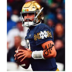 sam hartman signed photo 8x10 rp autographed picture notre dame fighting irish