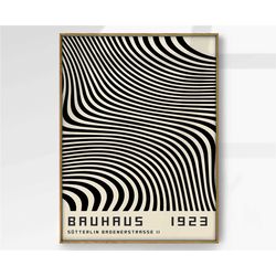 bauhaus art print, exhibition poster, mid century modern art, geometric art, pop culture print, modern art, minimalist,