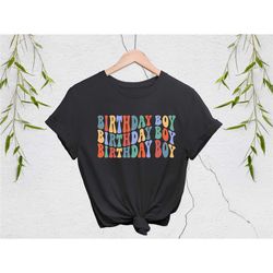 birthday boy toddler shirt - wavy letters boys birthday shirt - birthday boy natural infant, toddler & youth tee, cute g