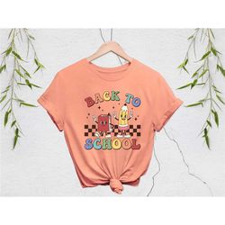 teacher shirts, back to school shirt, retro back to school tee, 1st day of school gift for teacher, funny teacher tee, t