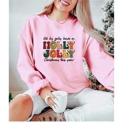 comfort colors holly jolly funny christmas t-shirt, funny chritmas t-shirt, christmas t-shirt, holiday apparel, iprintas