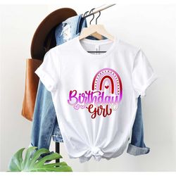 rainbow birthday girl|birthday girl|rainbow shirt|birthday girl shirt|pastel rainbow shirt|custom birthday girl outfit|r
