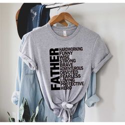 father adjective shirt, fathers day gift, gift for dad, definition of dad, fathers day gift from wife, daddy and son shi