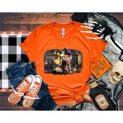 cute halloween witch shirt, witch shirt, halloween shirt, october women, the fire of a lioness, sexy halloween womens, t