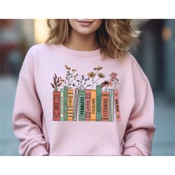 music albums as books sweatshirt, trendy aesthetic for book lovers, crewneck sweater, concert gift for her