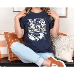 catnip madness cute cat shirts, cool cat shirt, cat lover clothing, funny shirts with cats, cool graphic tshirts, cat gr