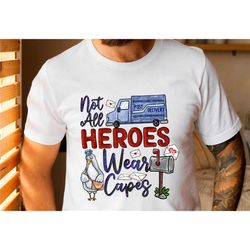 postal shirt, not all heroes wears capes, usps shirts, postal worker shirts, postal service shirt, mail women shirt, pos