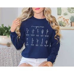 you are bible verse sweatshirt, inspiration bible quote shirt, wildflower christian shirt.