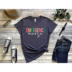 emergency nurse shirt for er nurse emergency nurse tee, gift for ed rn, nursing t-shirt registered emergency nurse schoo