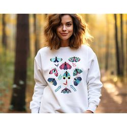 butterfly sweatshirt - luna moth shirt - women butterfly tee - nature lover shirt - insect shirt - moth butterfly shirt