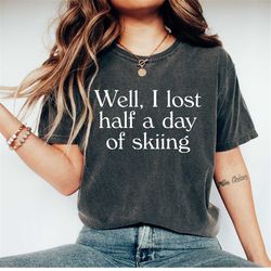 well i lost half a day of skiing, gwyneth paltrow, trial, court, funny, comfort colors, vintage, retro, gwyneth