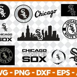 chicago white sox baseball team svg
