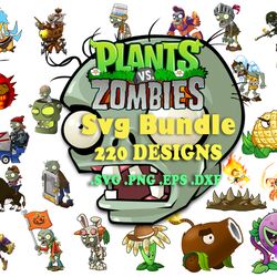 220 files plants vs zombies bundle svg file digital