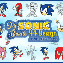 44 files sonic designs svg bundle design