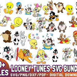 80 looney tunes svg bundle, tweety cricut files, svg for silhouette design