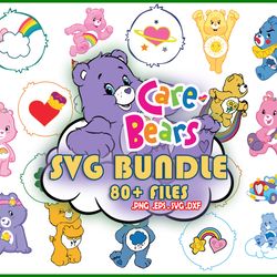 80 files care bears svg bundle design