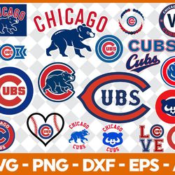 chicago cubs baseball team svg file