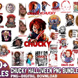 50 Files Chucky Halloween Png Bundle