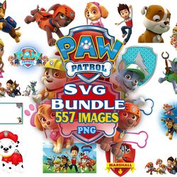 paw patrol png clipart bundle