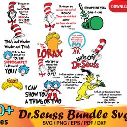 10 dr seuss bundle svg, lorax svg, green eggs and ham