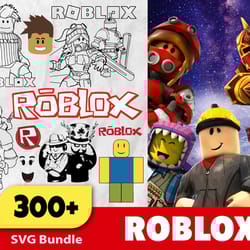 300 mega roblox bundle, trending svg, roblox svg