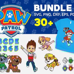 30 paw patrol bundle svg, trending svg, paw patrol svg