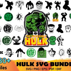 180 Hulk Svg Bundle, Marvel Svg, Avengers Svg, Super Hero Svg