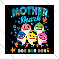 mother shark svg