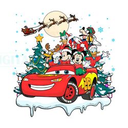 retro mickey lightning mcqueen png file