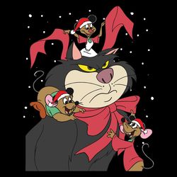 cinderella christmas characters lucifer cat jaq gus svg file digital