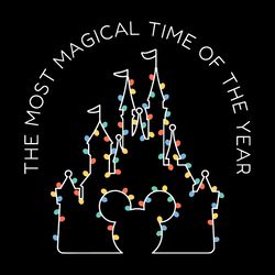 the most magical time of the year cute castle svg file digital