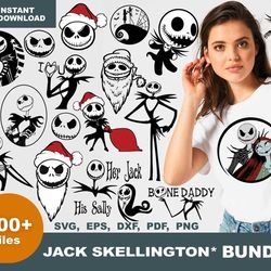 100 jack skellington bundle, halloween svg, jack skellington svg file digital