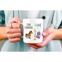 coworker unicorn mug, coworker gift, new job gift for him her, coworker leaving, goodbye coworker, funny coworker coffee