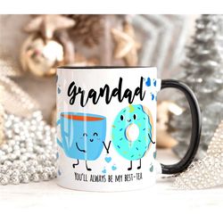 personalised grandad bestie mug gift, grandad birthday day gift for him, mug gift for dad, grandad birthday gift mug, da