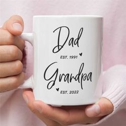 promoted to grandpa gift, dad to grandpa, custom new grandfather gift, new papa, pregnancy announcement, new grandpa gif