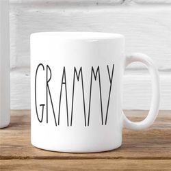 grammy coffee mug, grammy gifts, christmas grandmother, cup for pregnancy reveal, mother's day present, rae dunn inspire