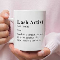 lash technician mug | gift for makeup artist | gift for lash technician | coworker gift | salon gift| stylist gift | est