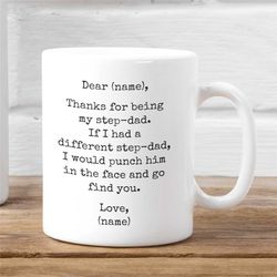 step dad coffee mug, father's day gift, gift for step dad, step father gift, dad mug, gift for father, father's gift ide