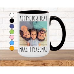 custom mug, personalized coffee mug, personalized mug, custom gift for her, gift for him, custom photo mug, name mug, pe
