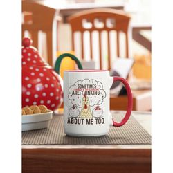 chicken lover gifts, chicken mug, sometimes i wonder if my chickens are thinking about me too, funny chicken coffee cup,