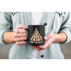 capybara christmas tree, capybara christmas gifts, capybara lover xmas coffee cup, funny cute capybara enthusiast gifts