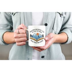 and into my book i go to lose my mind and find my soul mug, book addict gifts, book worm coffee cup, book lover present,
