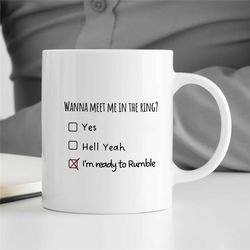 boxing mug, funny gift for boxing fan, coach appreciation, husband, office cup, fighting son, ring, men, thank you, hobb