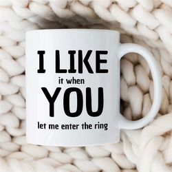 boxing mug, i like you wordplay, gift for boxing fan, coach appreciation, husband, office cup, fighting son, men, thank