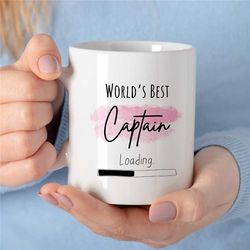 world's best captain loading, mug for future sailors, sea lover, husband appreciation, boyfriend, men, ship owner to be,