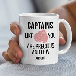 personalized captain mug, custom empowering gift for sailors, sea lover, husband appreciation, boyfriend thank you, men,